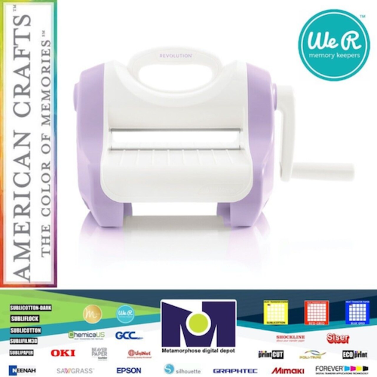 We R Memory Keepers - Revolution Cutting and Embossing Machine 60000665 Lilac